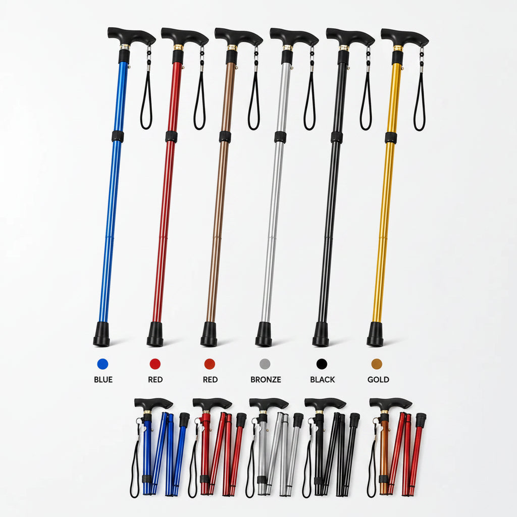 Canne de Randonnée Pliable Aluminium