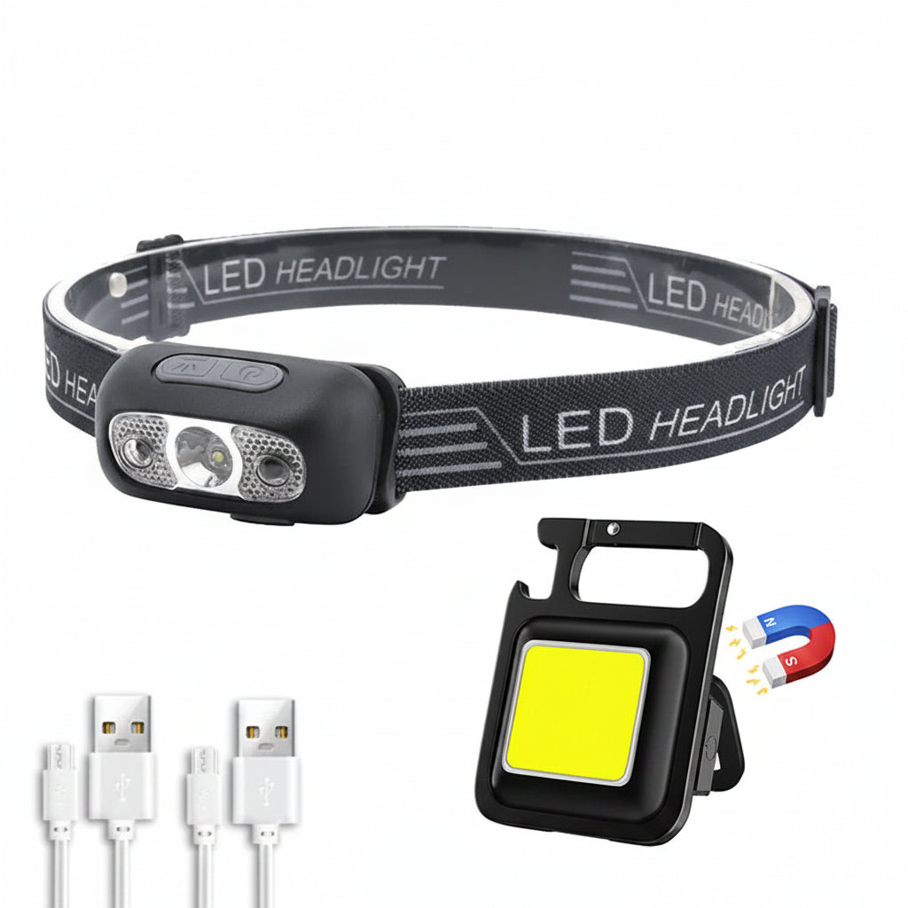 Mini Lampe Frontale Randonnée USB