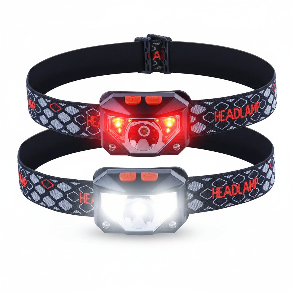 Lampe Frontale Randonnée LED 8 Modes
