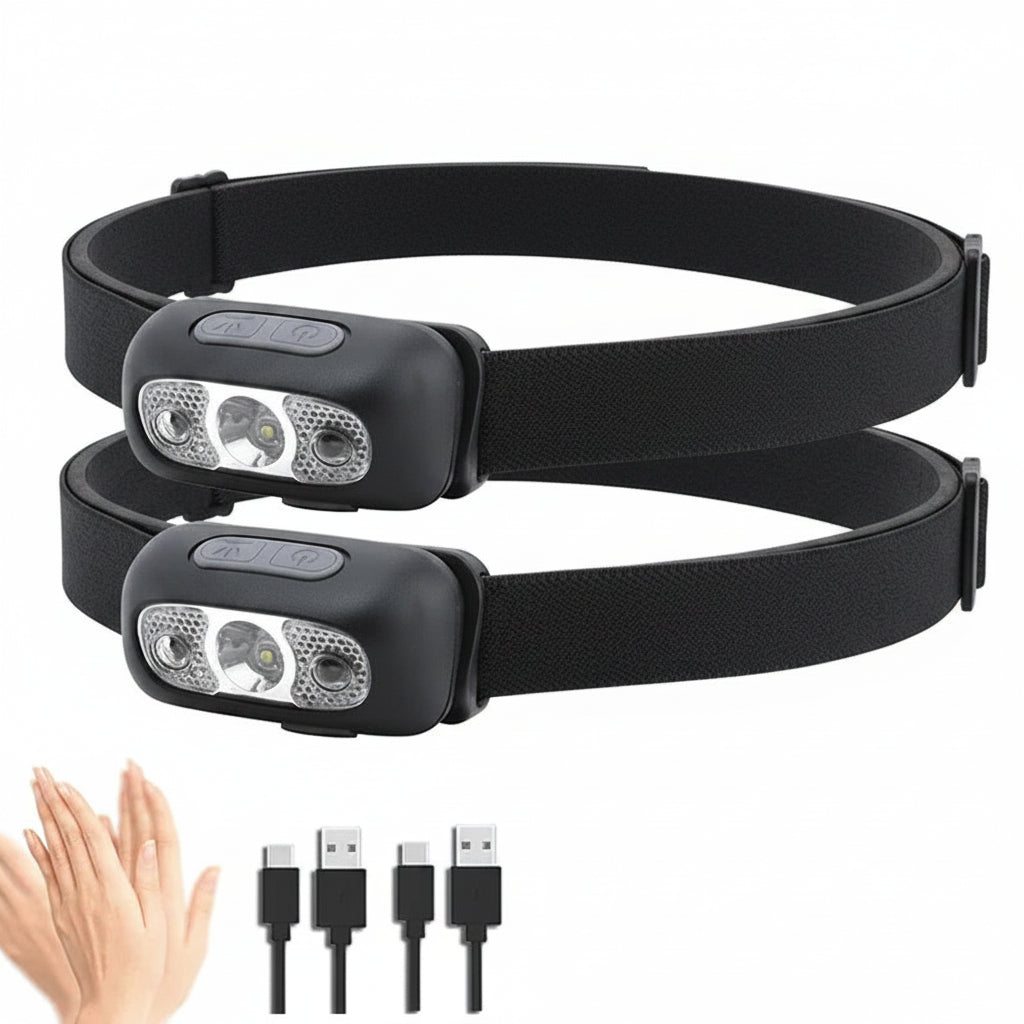 Mini Lampe Frontale Randonnée USB