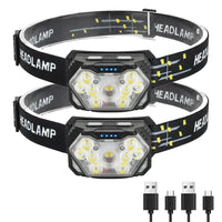 Lampe Frontale Randonnée Capteur Mouvement