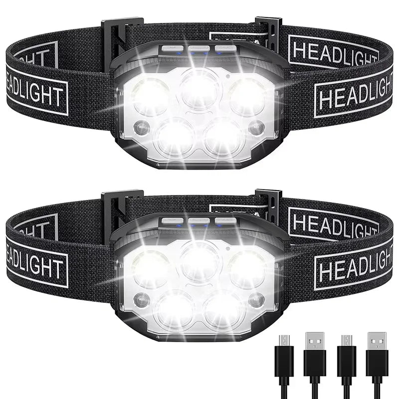 Lampe Frontale Randonnée 1200 Lumens